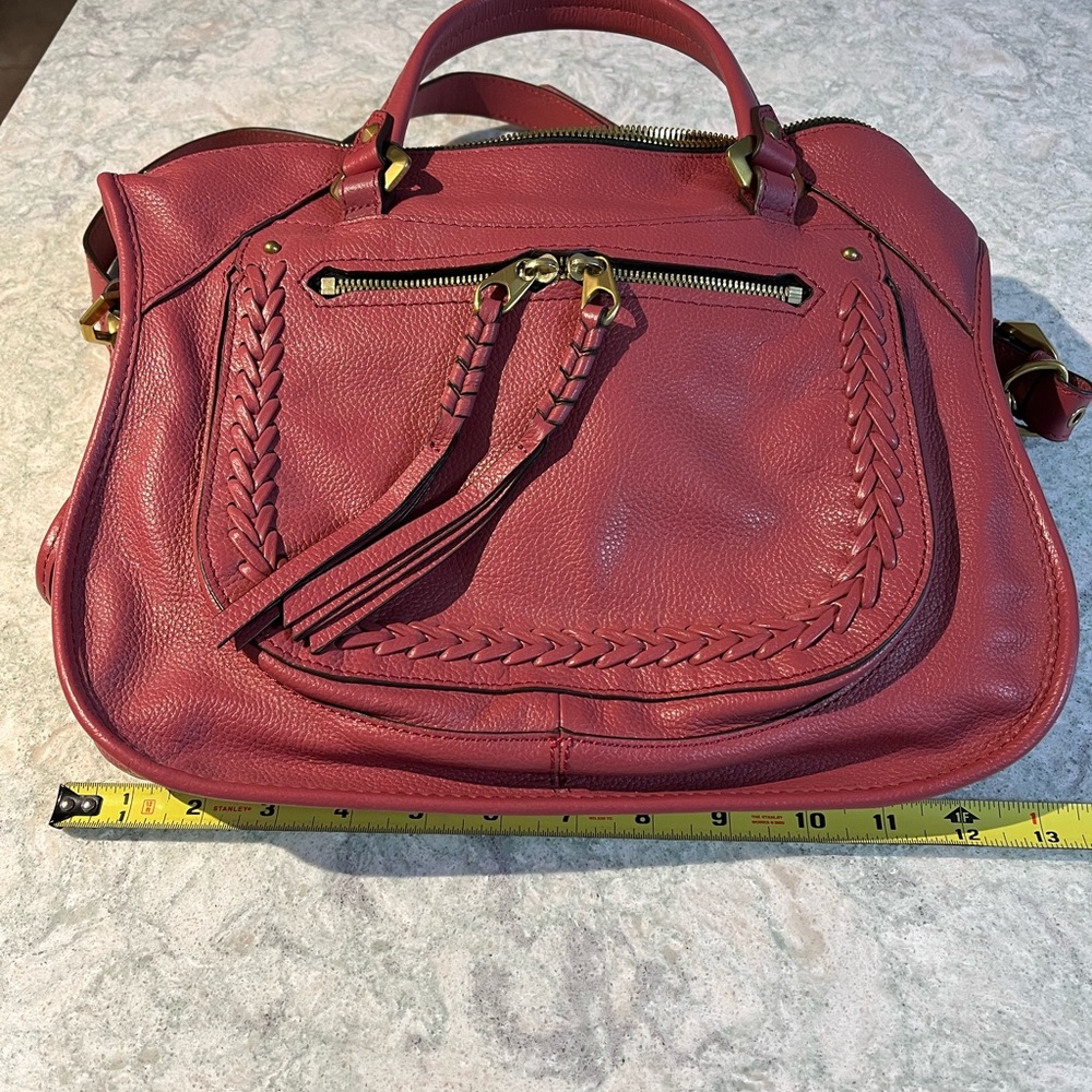 Oryany Elegant Red Leather Handbag